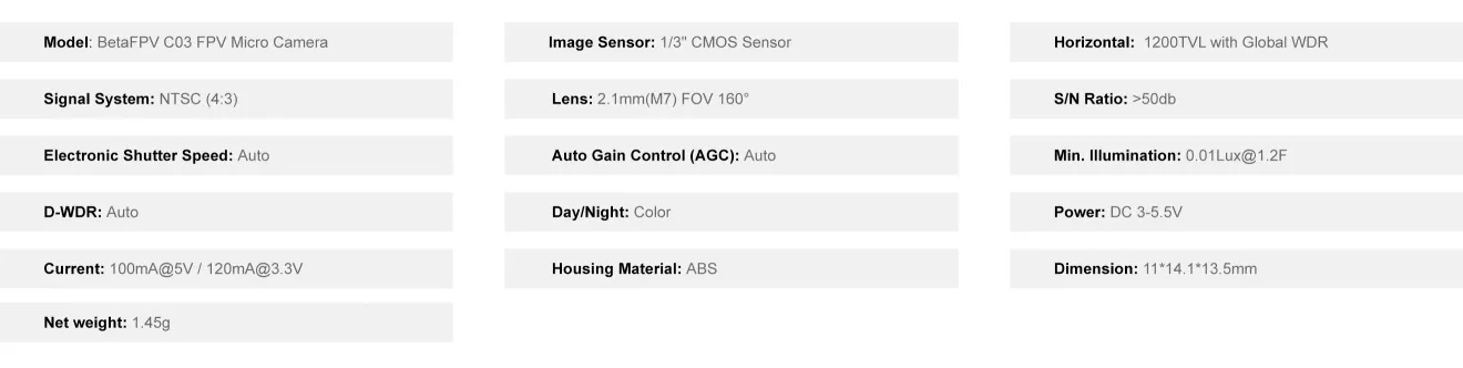 betafpv-c03-fpv-micro-camera-specifications