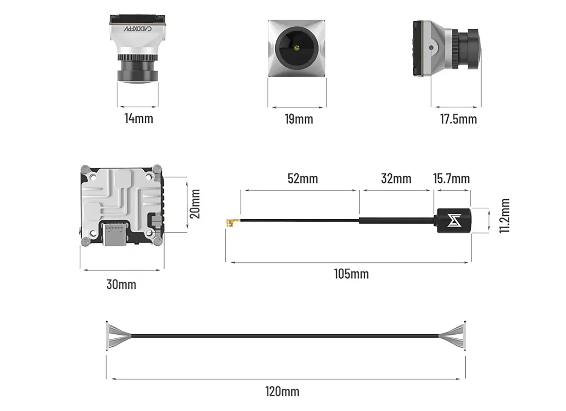 caddx polar micro digitalvista camera kit package