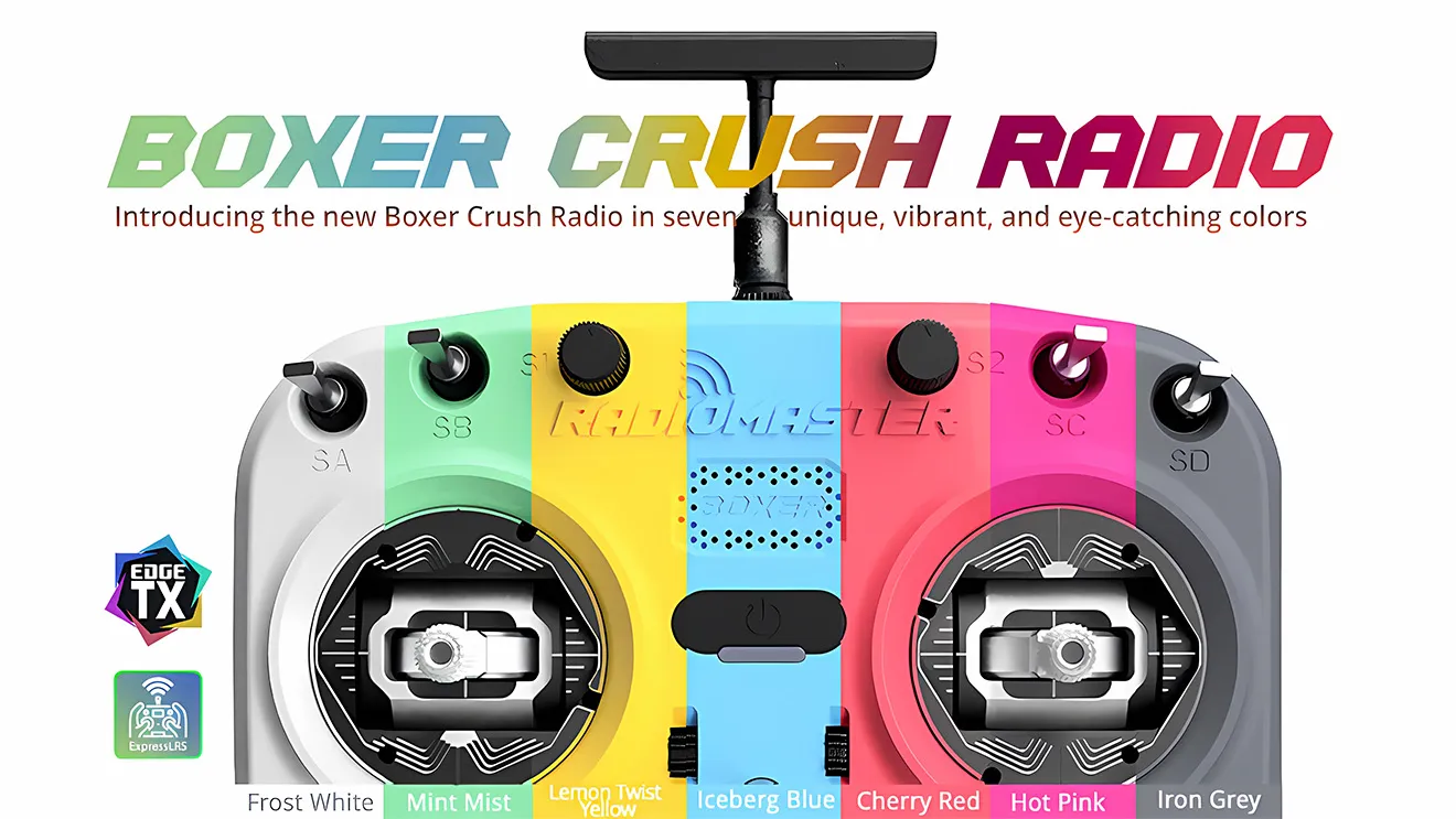 radiomaster boxer crush radio controller m2 show
