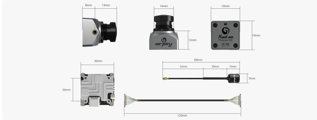 Runcam Link Phoenix Hd Fpv Camera Kit Size