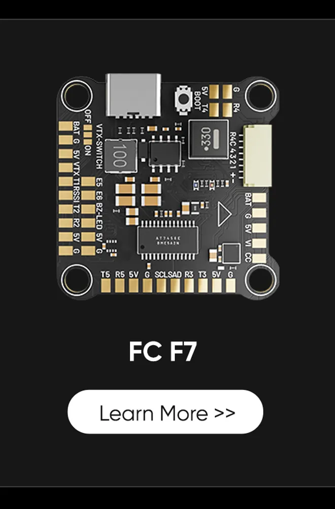 SZ2306 FPV brushless motors recommended flight controller F7