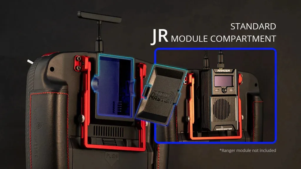 Radiomaster boxer max radio transmitter with JR moudle compartment