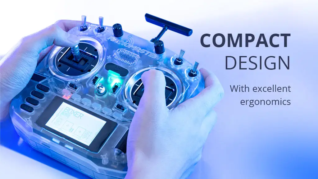 radiomaster boxer radio controller transparent version compact design