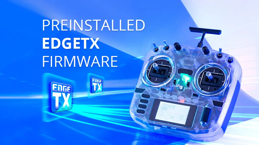 radiomaster boxer radio controller transparent version preinstalled edgetx firmware