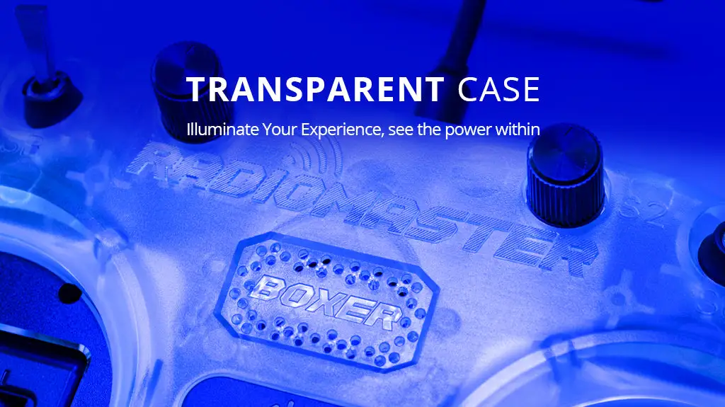 radiomaster boxer radio controller transparent version transparent case