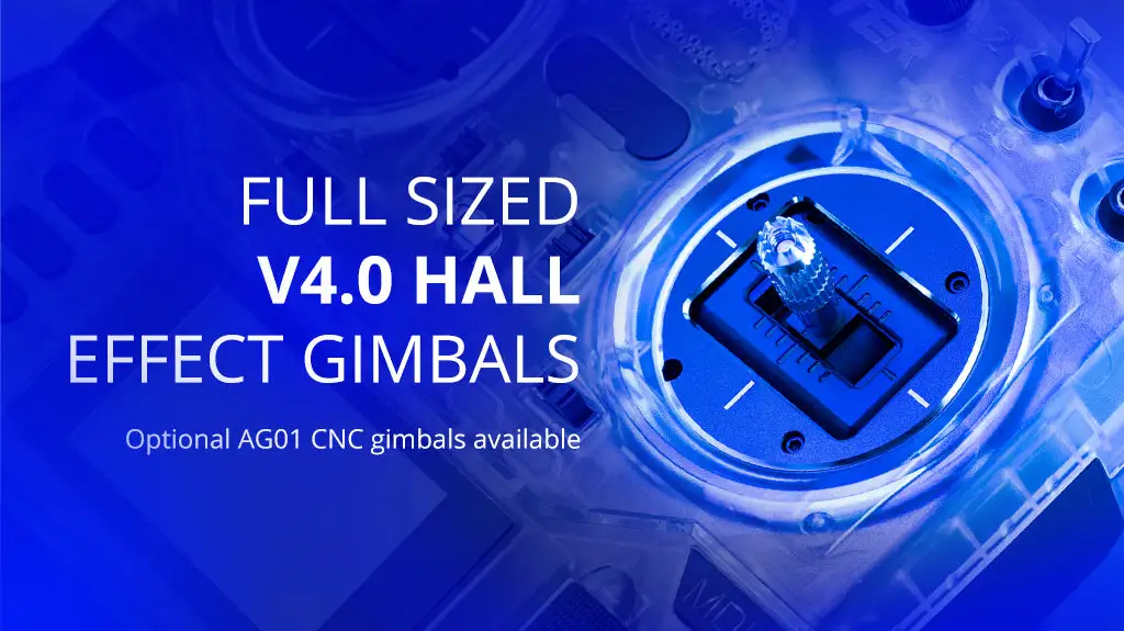 radiomaster boxer radio controller transparent version v4.0 hall effect gimbals
