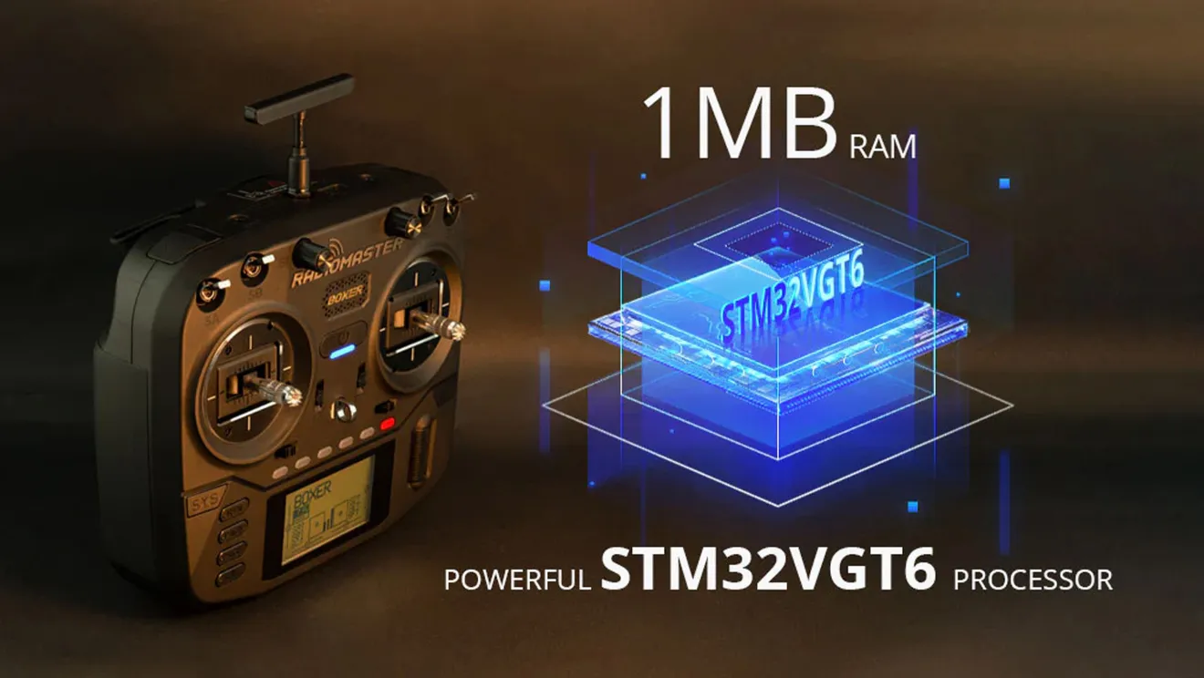 RadioMaster boxer radio transmitter with powerful processor