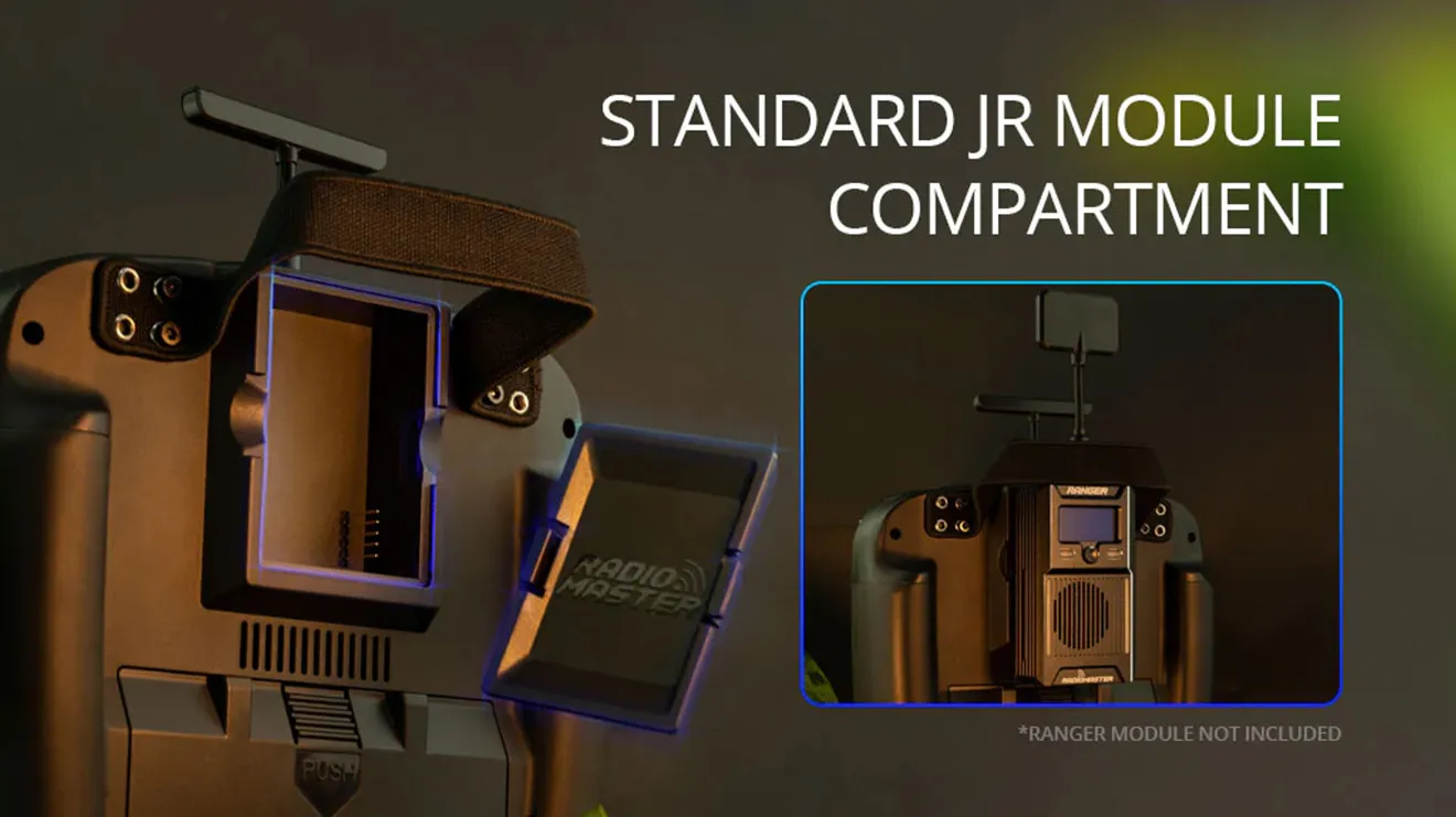 RadioMaster boxer radio transmitter with standard JR moudle