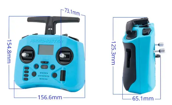 radiomaster pocket crush radio controller m2 size