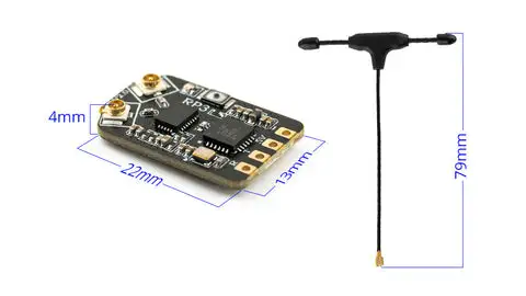 radiomaster rp3 v2 expresslrs 2.4ghz nano receiver size