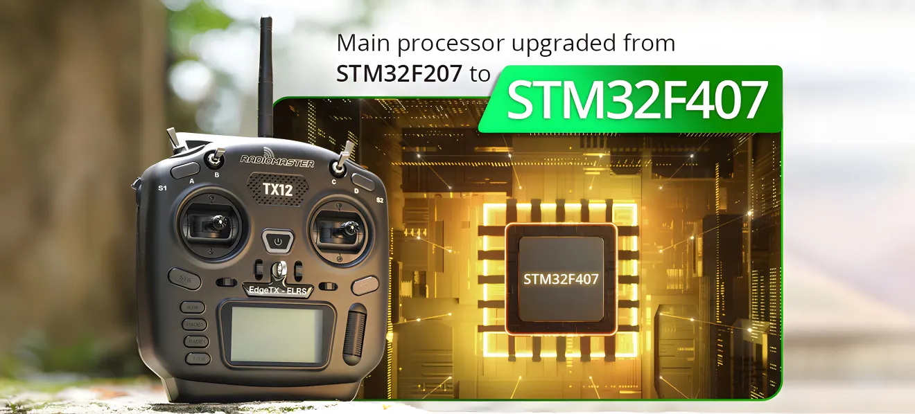 RadioMaster TX12 MKII Radio Controller with STM32F207 chip