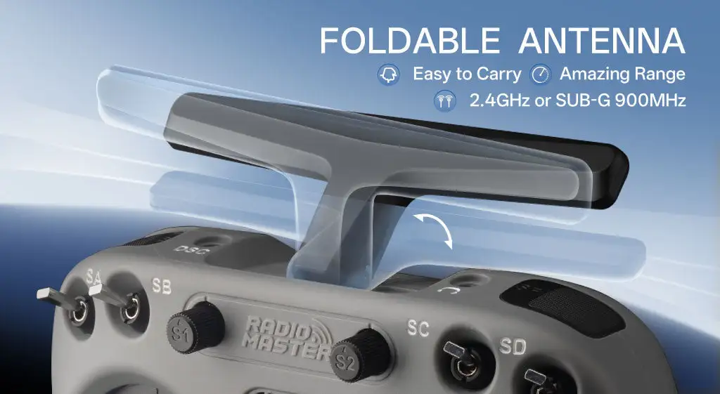 Radiomaster TX15 Radio Controller ELRS M2 foldable antenna