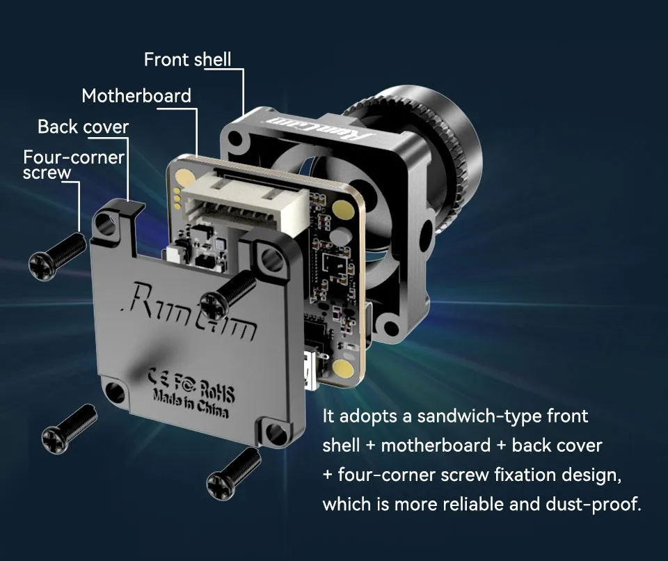 Runcam Robin 3 FPV camera with durable shell