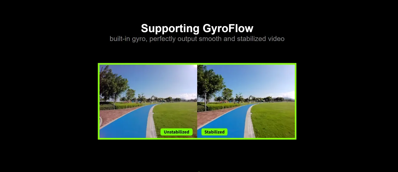 RunCam Thumb Pro support gyroflow