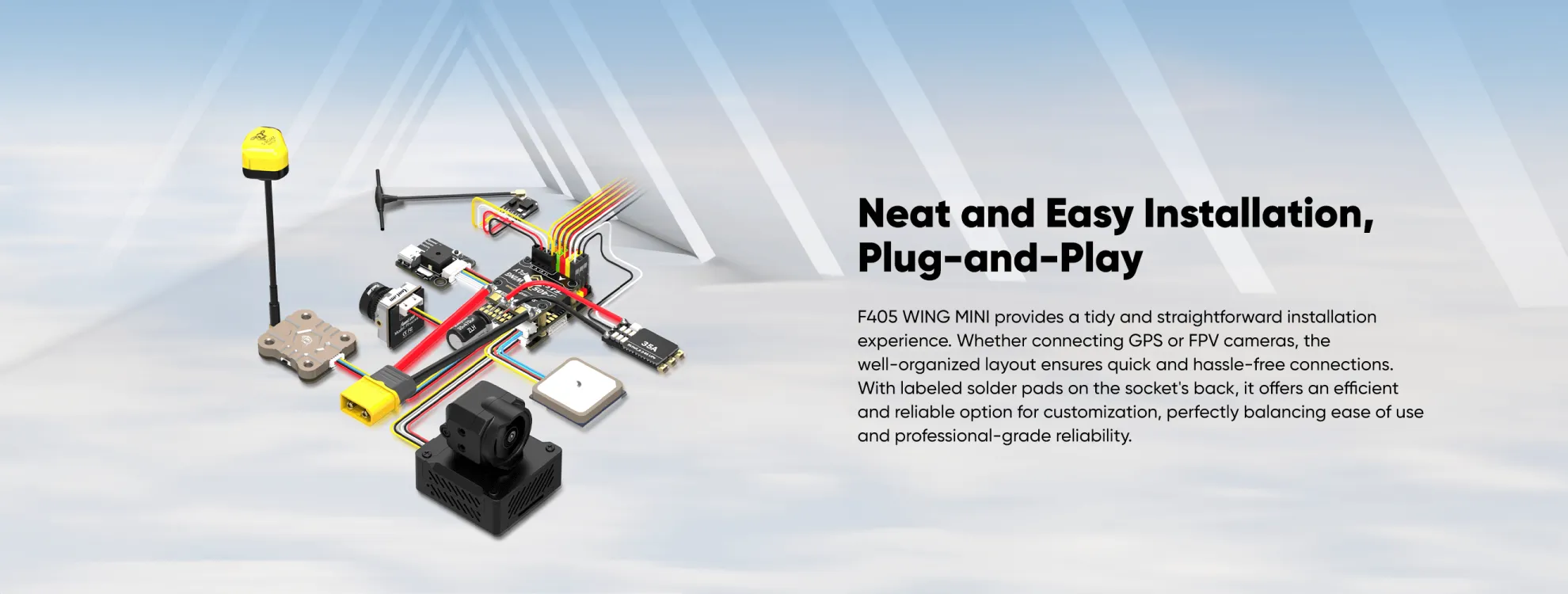 speedybee f405 flight controller easy installation