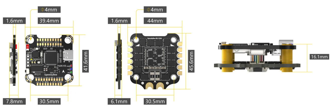 SpeedyBee F405 stack size