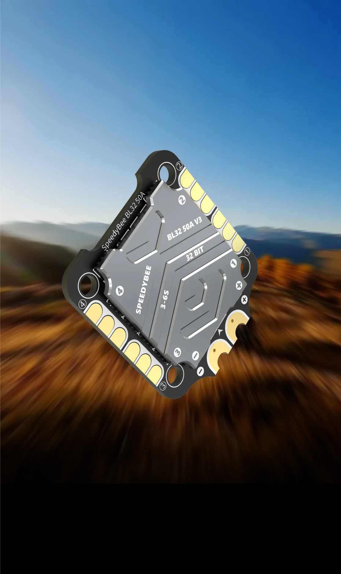 speedybee f7 v3 bl32 50a 4 in 1 esc 128khz pwm