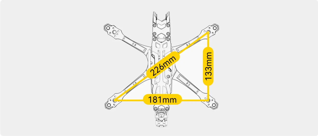 Speedybee master 5 v2 frame size