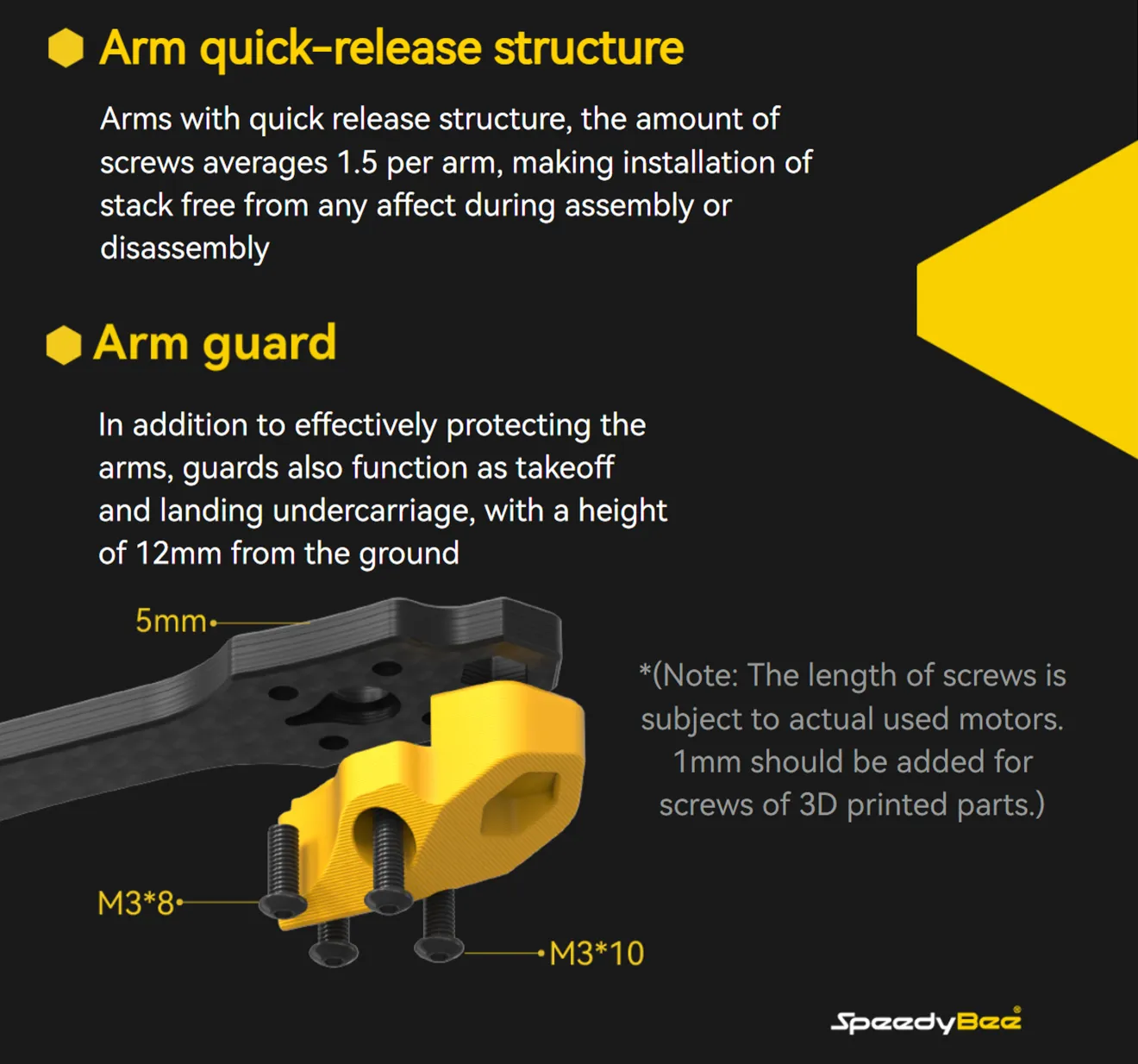 SpeedyBee Master 5 V2 Frame with arm guard