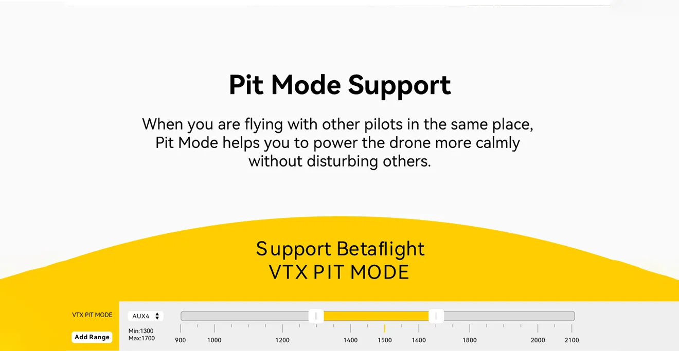 SpeedyBee TX ULTRA support pit mode