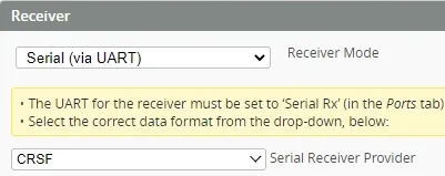 superd elrs diversity receiver uart