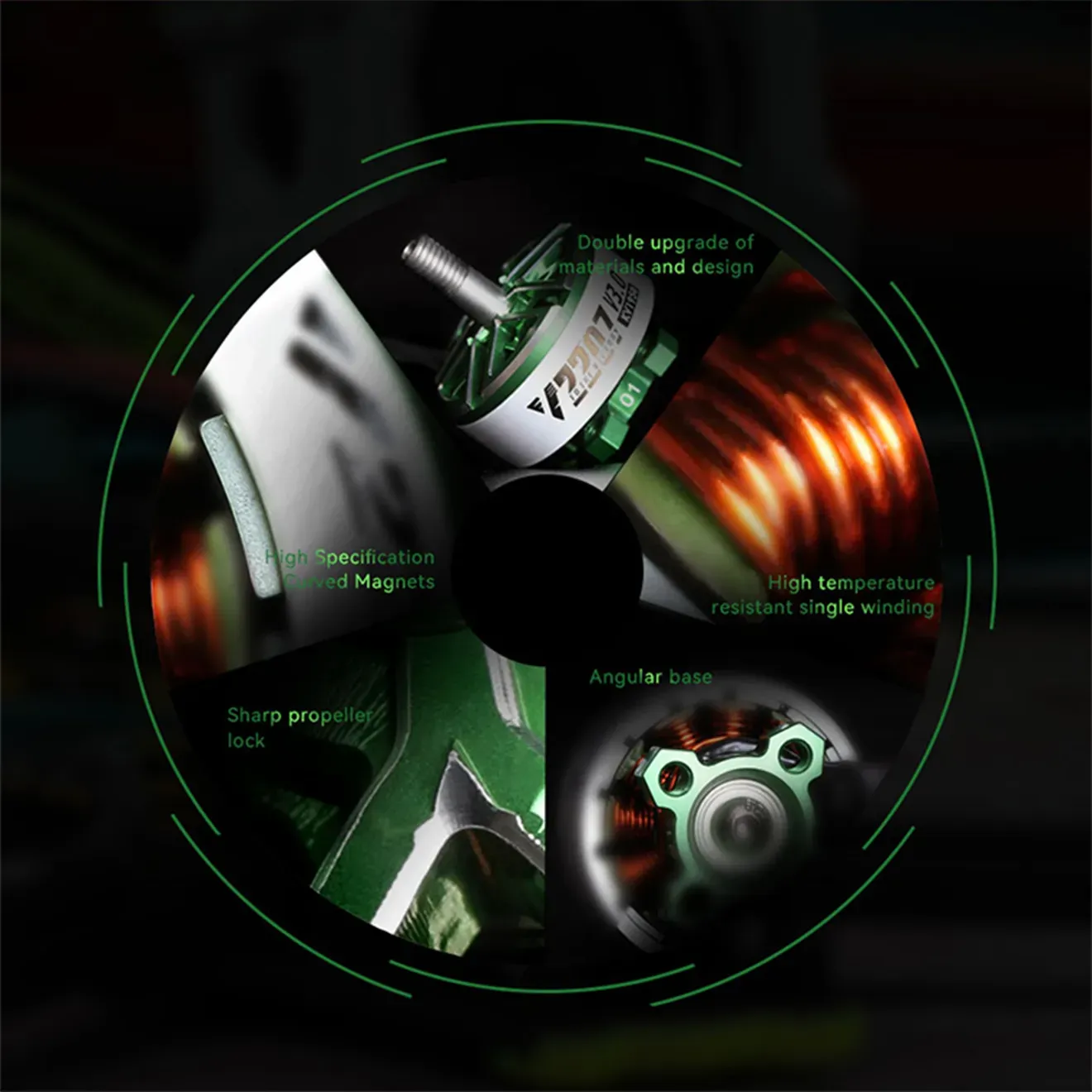 T-Hobby Velox V2207 V3.0 Motor Detail Parts