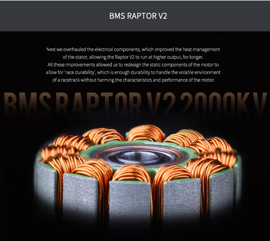 T-Motor bms raptor 2306.5 v2 motor BMS raptor V2