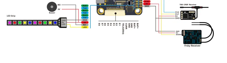 T-Motor F7 Pro Full Function 30x30 Flight Controller of uarts1