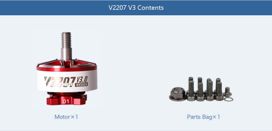 T-motor pacer v3 p2207 powerful freestyle motor of contents