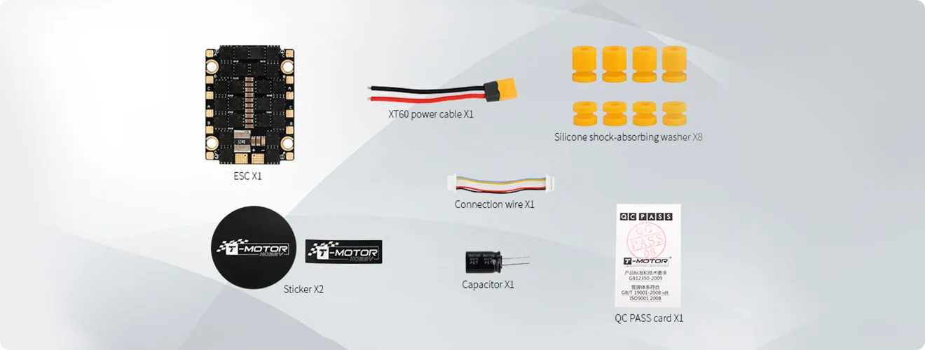 t motor velox v 45a 4in1 esc detail