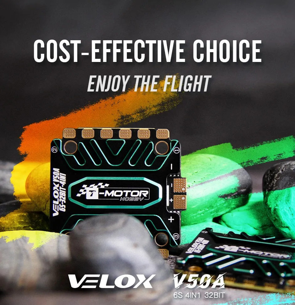 T-Motor velox V50A 4in1 esc of effective