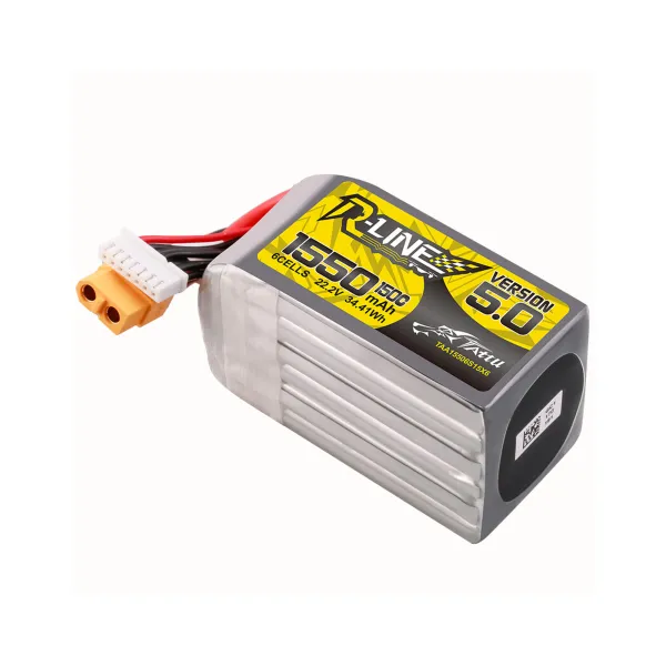 Tattu R-Line Version 5.0 1550 mAh 6 s 150 C 22,2 V Lipo-Akku