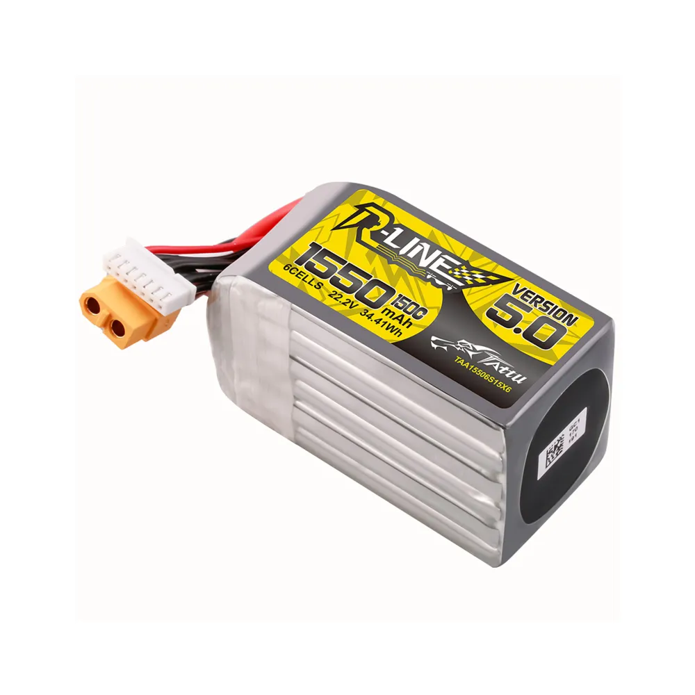 Tattu R-Line Version 5.0 1550 mAh 6 s 150 C 22,2 V Lipo-Akku