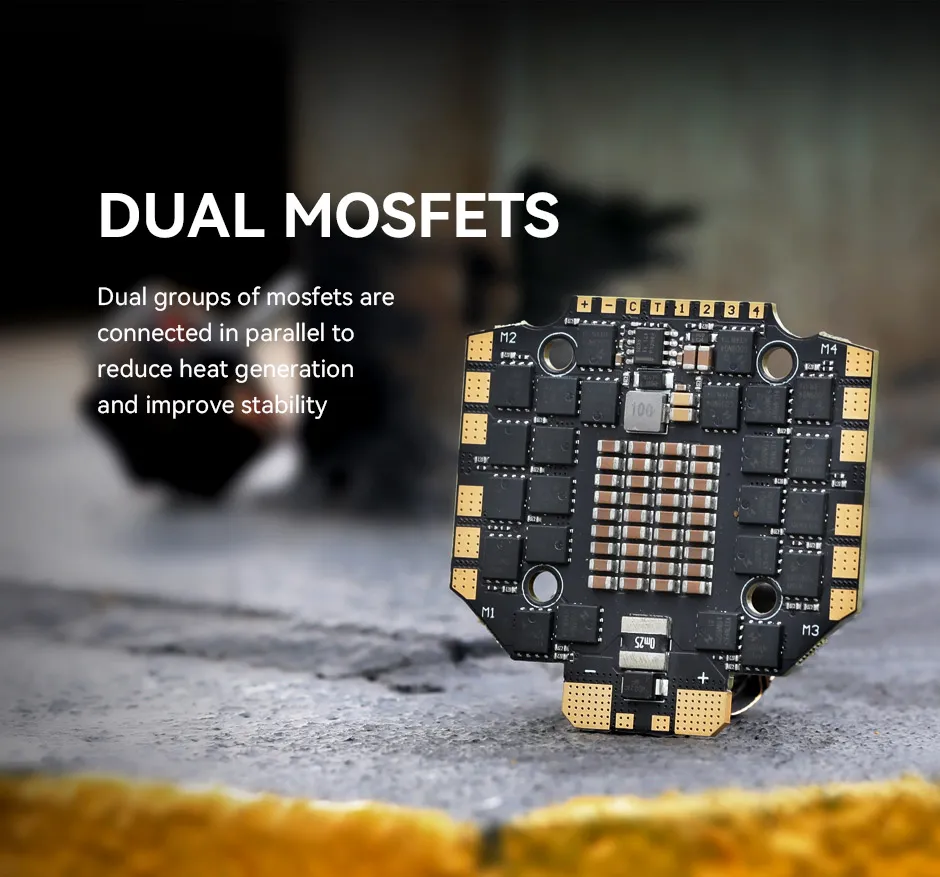 T-Motor c80a 4in1 8s esc dual mosfets