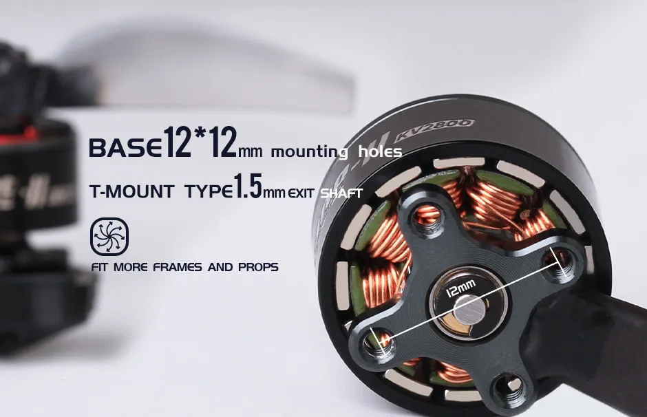 TMOTOR F1408 V2 brushless motor mounting holes