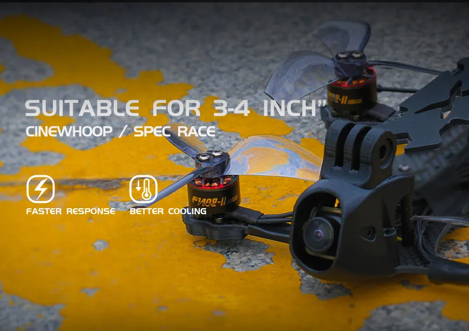 TMOTOR F1408 V2 brushless motor is for 3-4 inch cinewhoop