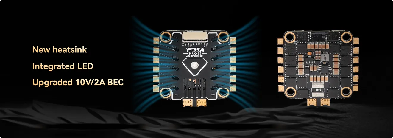 TMOTOR F55A Pro II ESC improved heatsink design