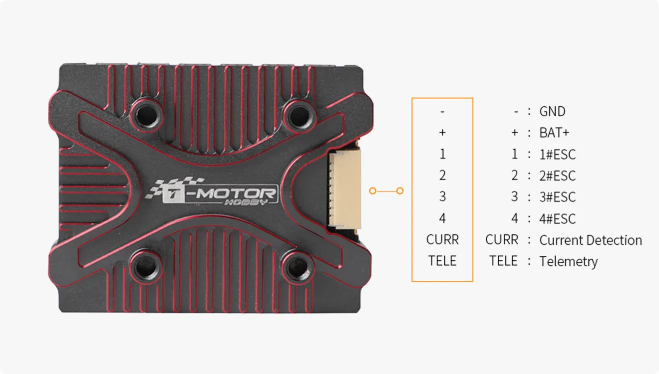 tmotor f66a mini 4in1 esc detail