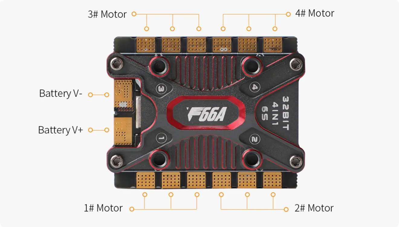 tmotor f66a mini 4in1 esc wiring diagram