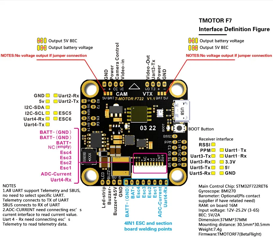 T-motor f7 drones fc details4