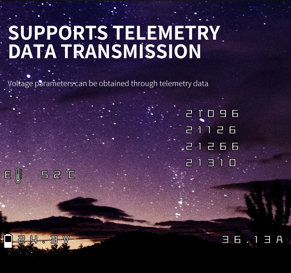T-Motor p60a v2 4in1 esc supports telemetry datat ransmission