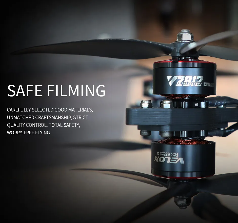 T-motor velox v2808 brushless fpv drone motor of safe