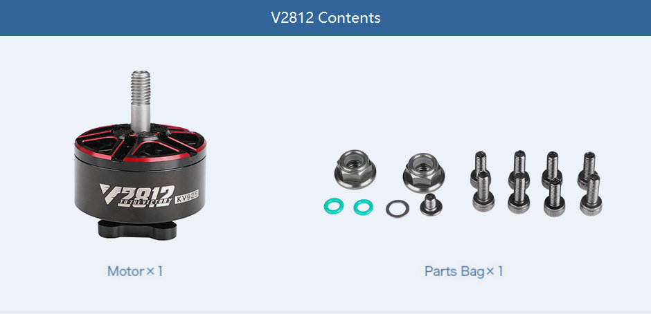 T-motor velox v2812 cinematic fpv drone motor of content