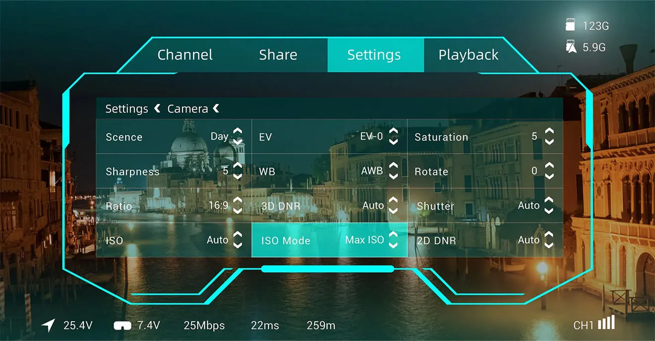 walksnail moonlight kit 4K fpv system manaul iso settings